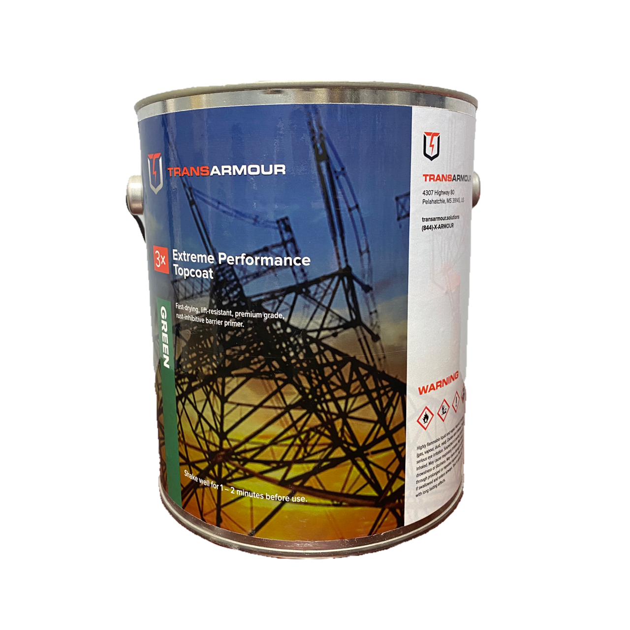 3X Extreme Performance Topcoat – 1 Gallon, TransArmour Green