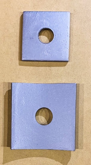 J1075TA5/8″ SQUARE WASHER/HOLE DIAMETER 11/16″/ DIMENSIONS 2 1/4 X 2 1/4 X 3/16″