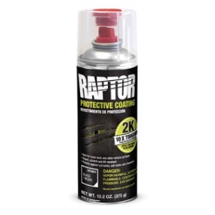 UP4883Raptor Protective Coating – Aerosol, Black, Blye, Red, Green, White, Gray and Brown